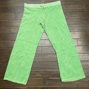 VINTAGE Juicy Couture CLASSIC Lime Terrycloth Track Pant – Y2K Style - RARE